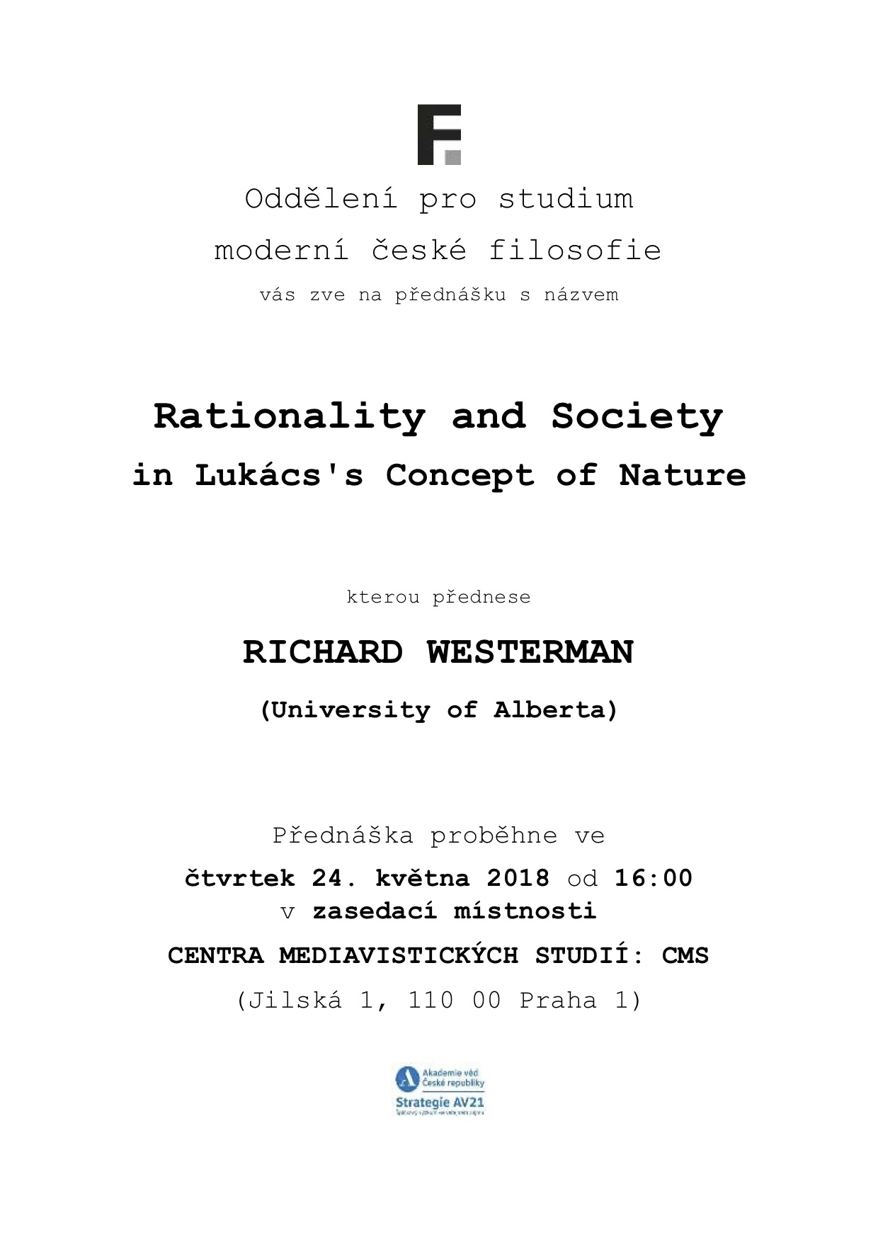 Westerman Racionality and Society Lukács 24052018